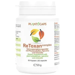 PLANTOCAPS ReToxan complex capsules 60 pcs DETOX, spirulina, chlorella, artichoke