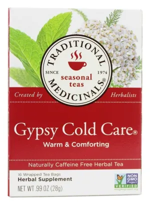 Traditional Medicinal, TEAS Gypsy Cold Care Tea 16 Bag