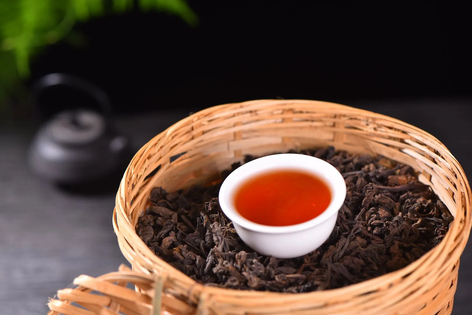 1999 Basket Aged Loose Leaf Ripe Pu-erh Tea from Menghai