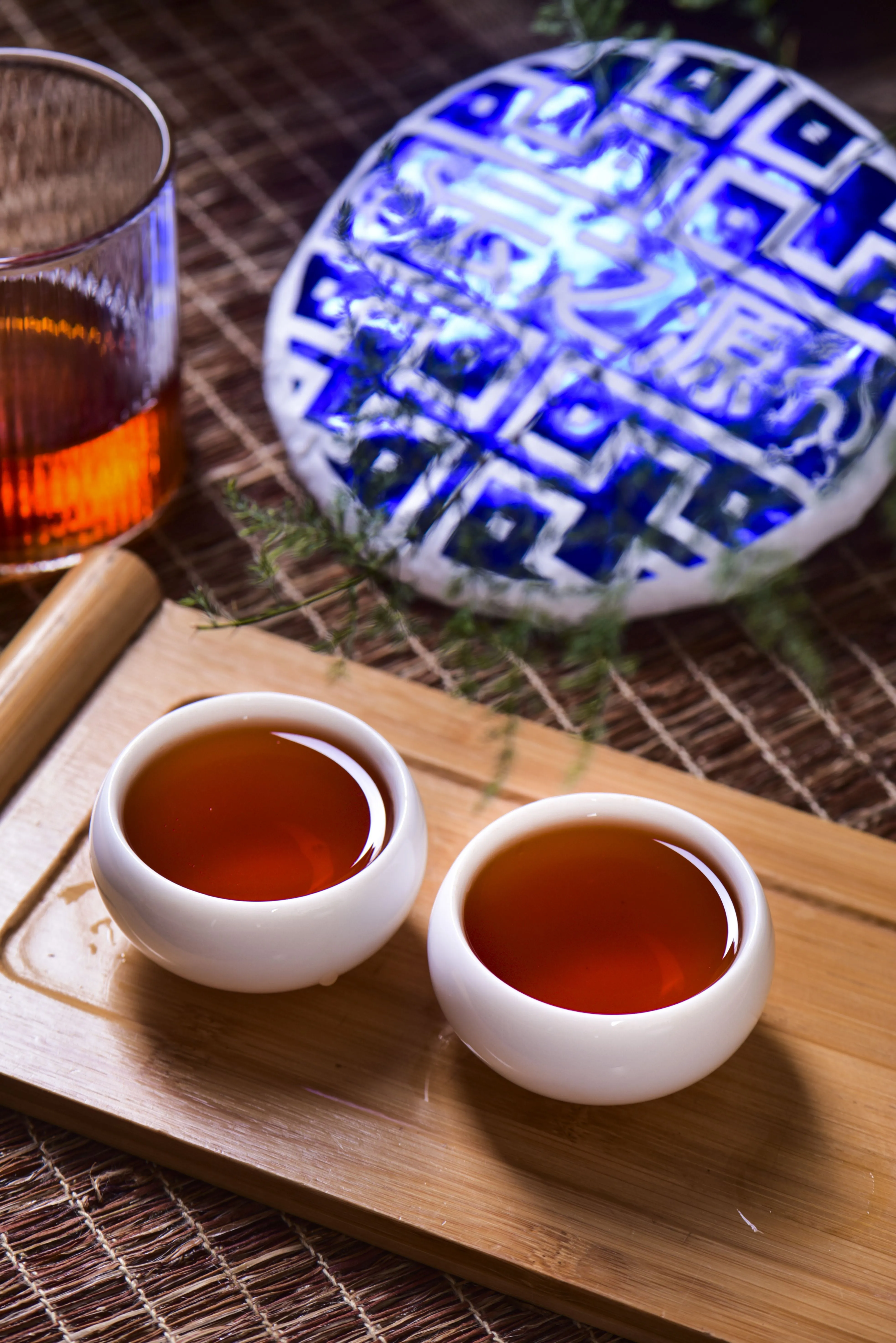 Premium 2024 Yunnan Sourcing Blue Label Aged Ripe Pu-erh Tea Cake