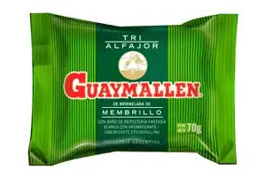 Alfajor Guaymallen Membrillo Triple filled with Quince Jelly  70 g / 2.46 oz