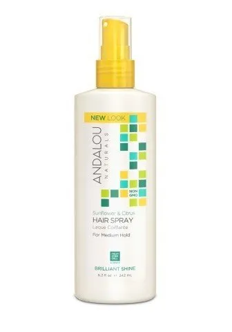 Andalou Naturals Sunflower Citrus Brilliant Shine Hair Spray 8.2 oz Liquid