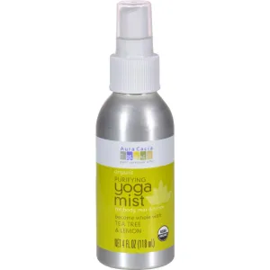 Aura Cacia Organic Yoga Mist - Purifying Tea Tree And Lemon - 4 Oz