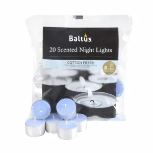 Baltus 20 Pack of Scented Tealight Night Lights Candles 8hr Burn