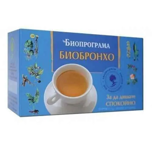 BIOBRONCHO TEA for cough and bronchitis 20 filter packets