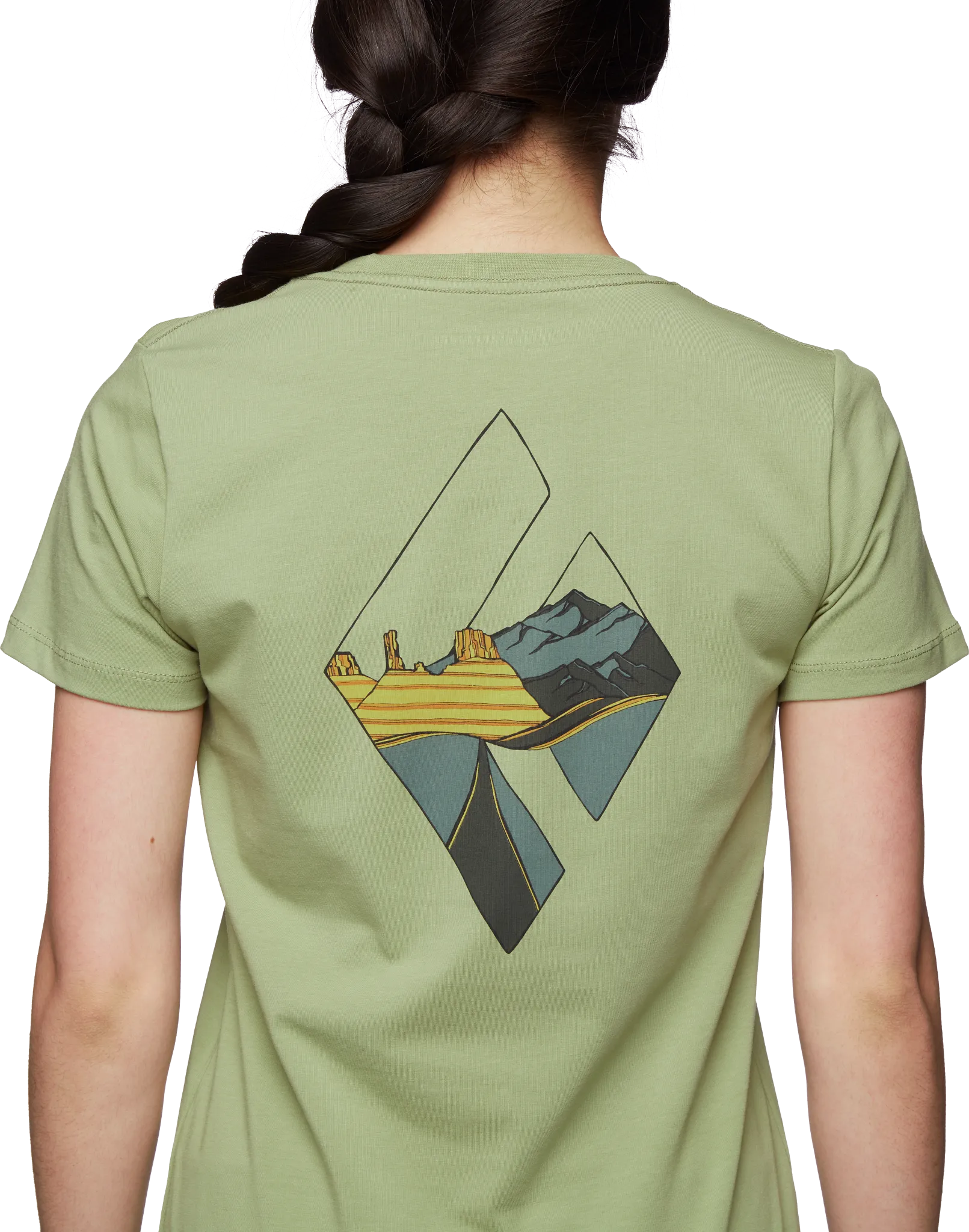 Black Diamond Women&#x27;s Desert To Mountain Tee Green Tea | Buy Black Diamond Women&#x27;s Desert To Mountain Tee Green Tea here | Outnorth