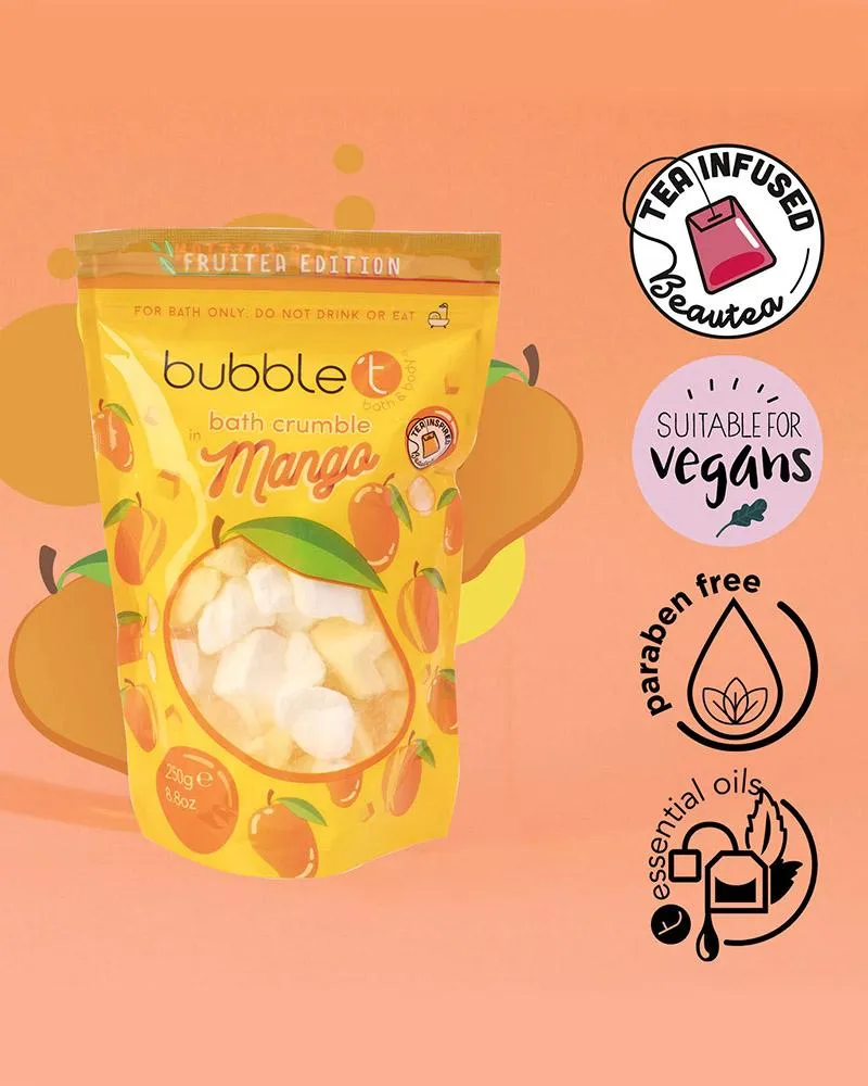 Bubble T Fruitea Mango Bath Bomb Crumble (250g)