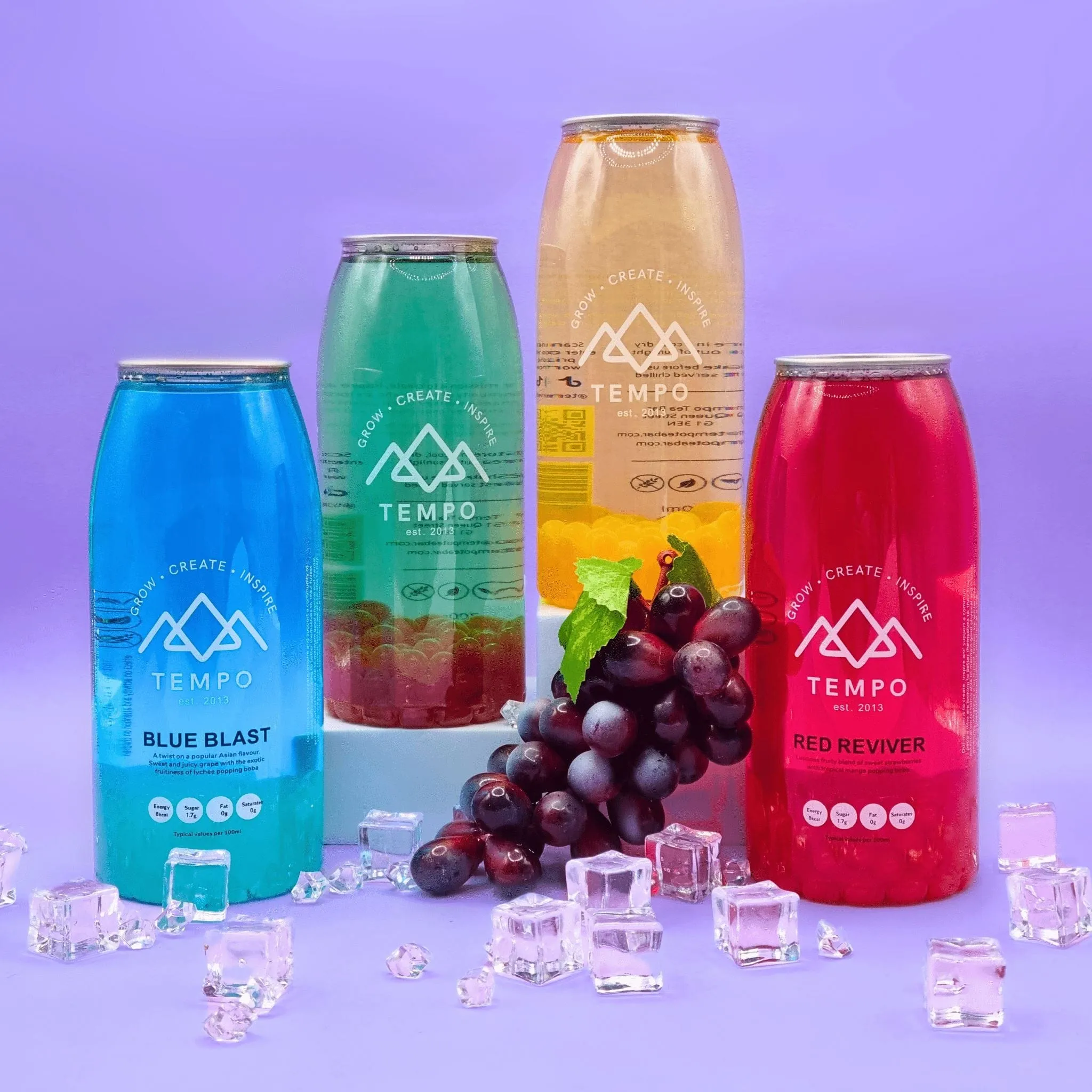 Bubble Tea Cans | Fruity Fun - Mixed 4 Pack