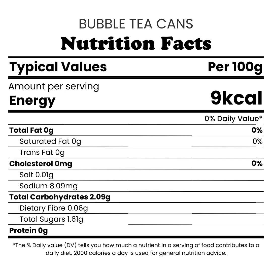 Bubble Tea Cans | Fruity Fun - Mixed 4 Pack