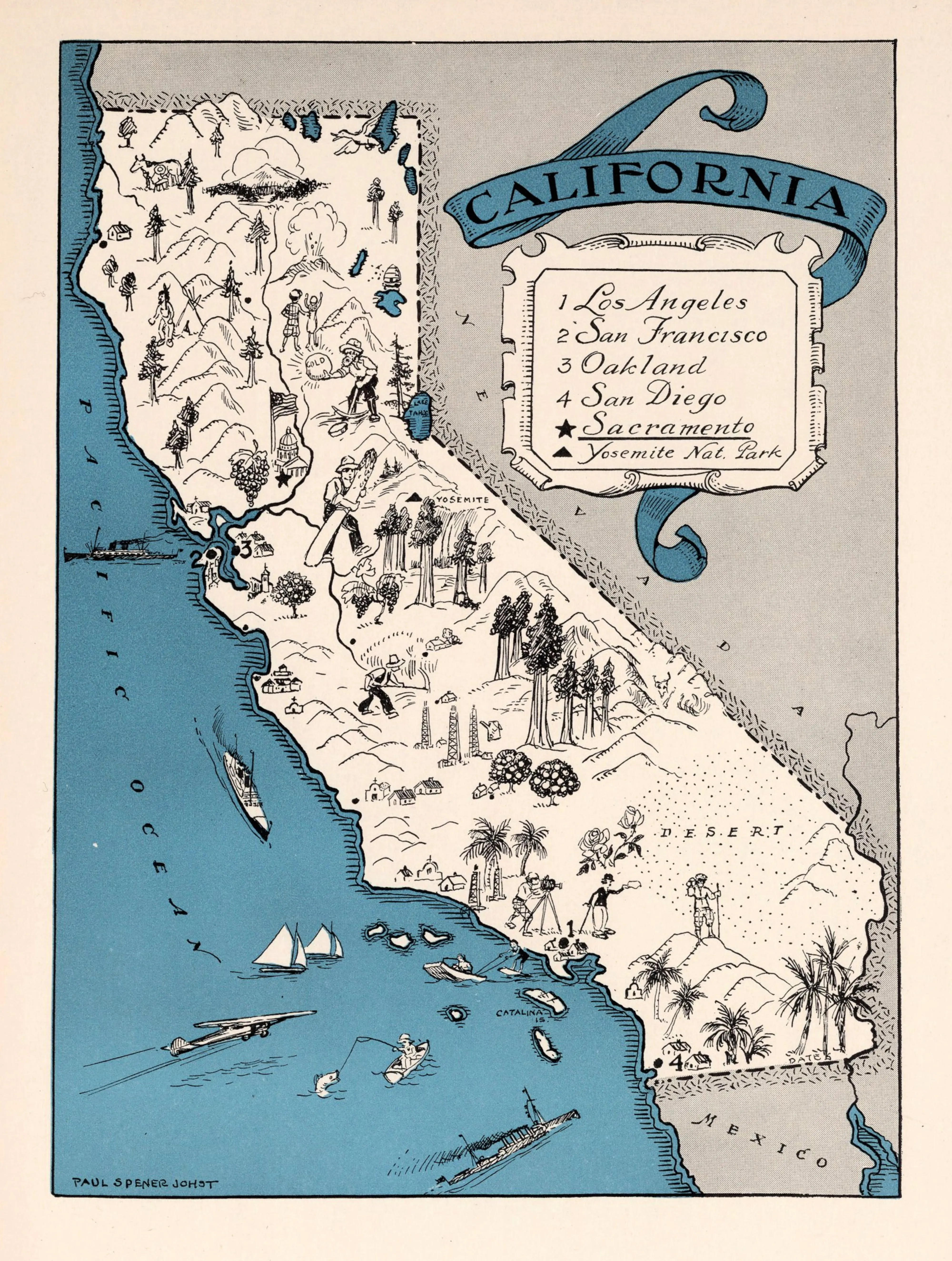 California Tea Towel