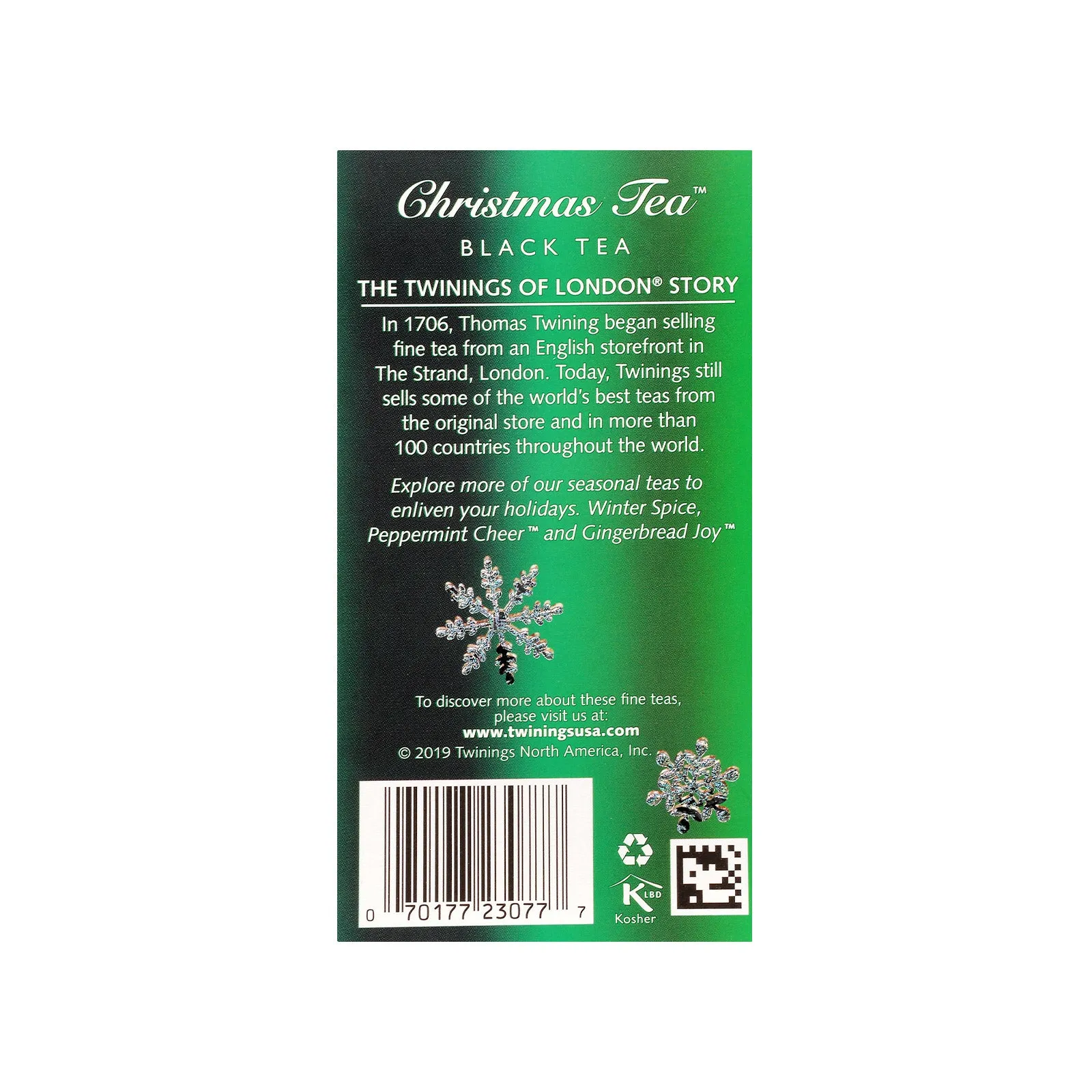 Christmas Tea (International Blend) - 20 Envelopes