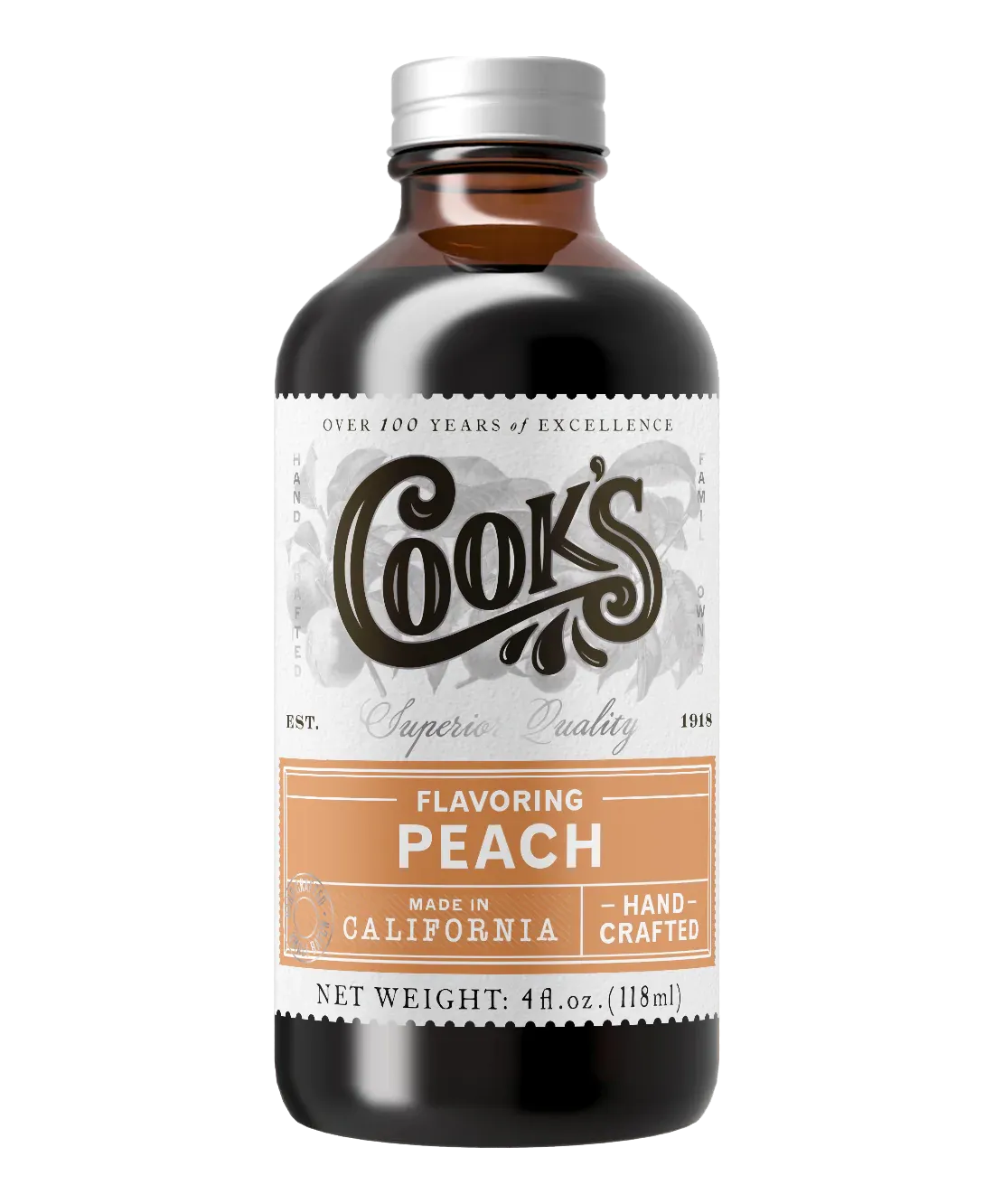 Cooks Peach Flavor 4oz