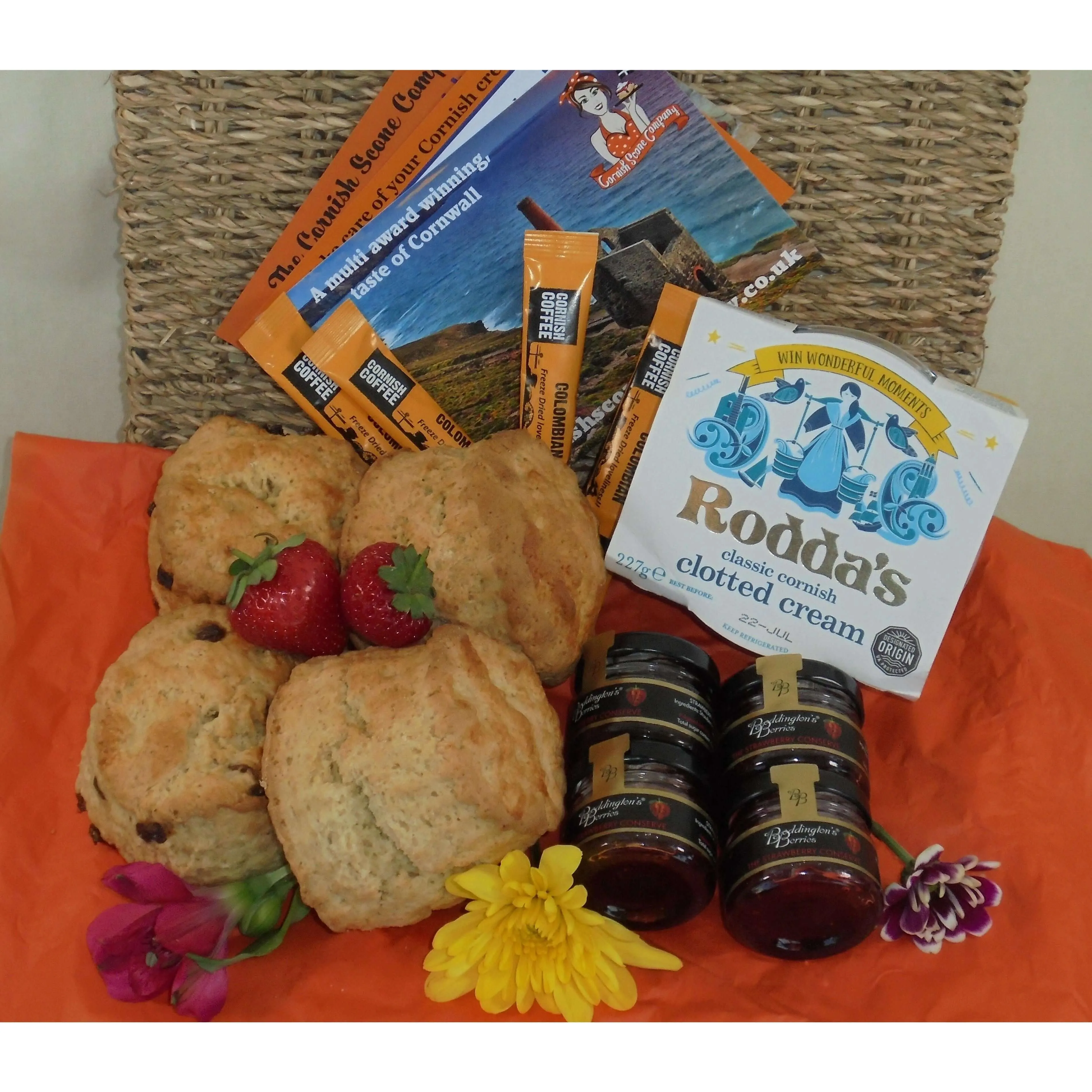 Cornish Cream Tea Hamper for Two