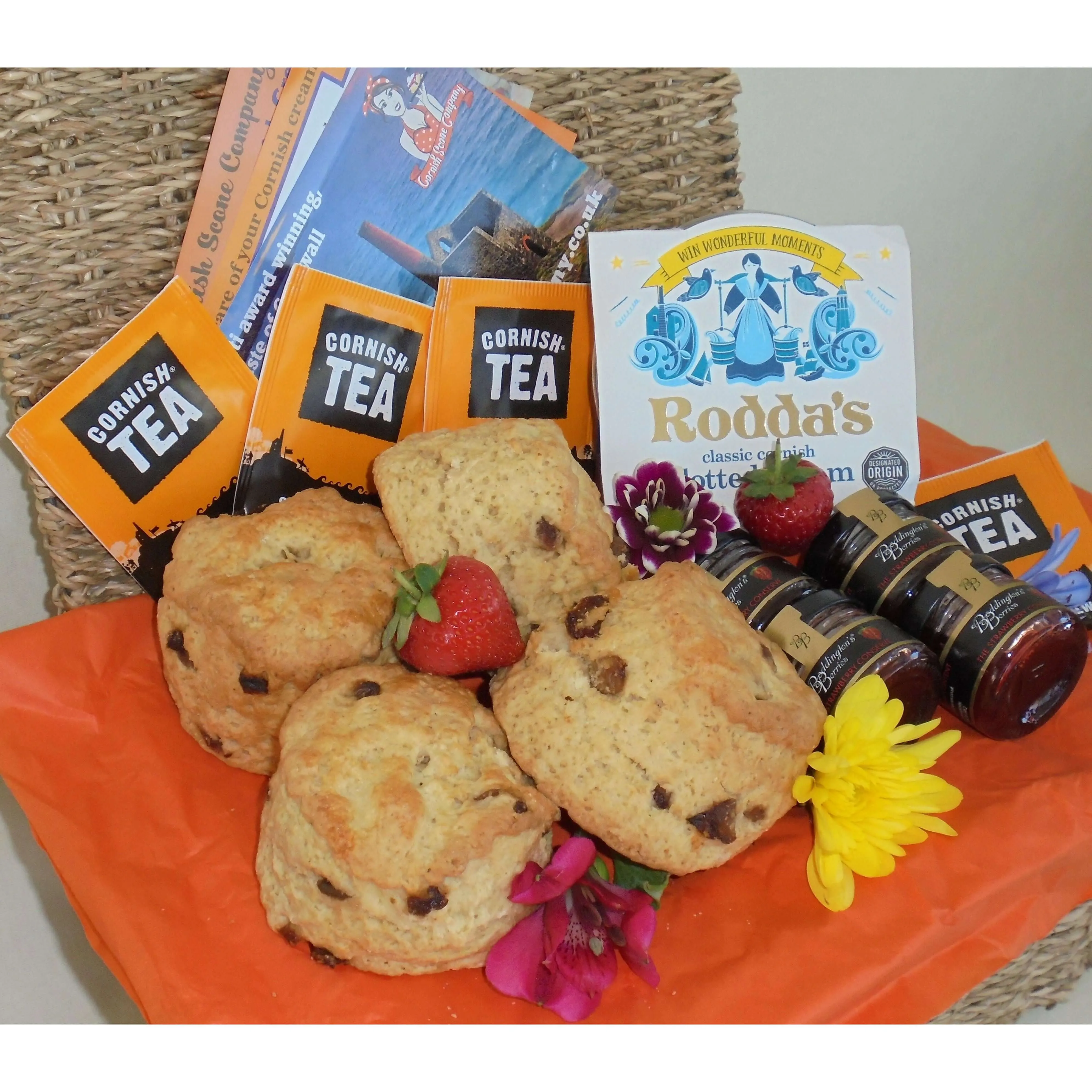 Cornish Cream Tea Hamper for Two