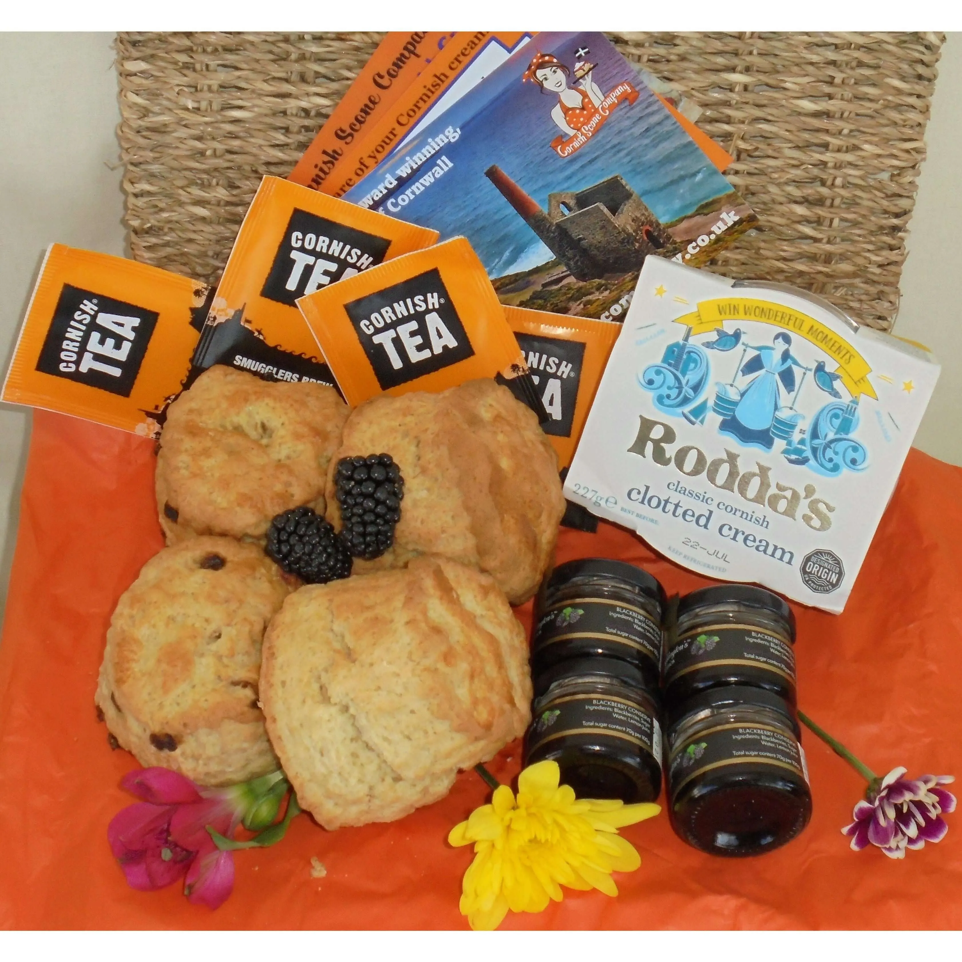 Cornish Cream Tea Hamper for Two