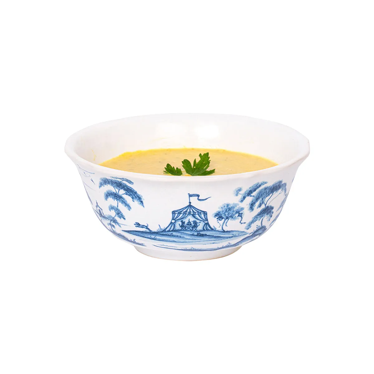 Country Estate Cereal/Ice Cream Bowl - Delft Blue