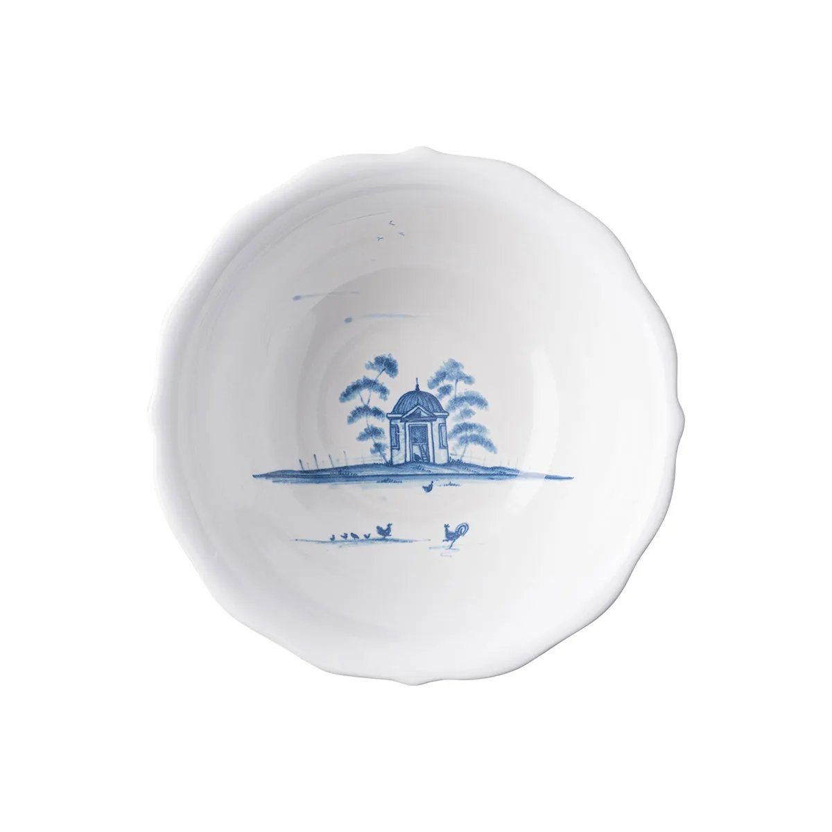 Country Estate Cereal/Ice Cream Bowl - Delft Blue