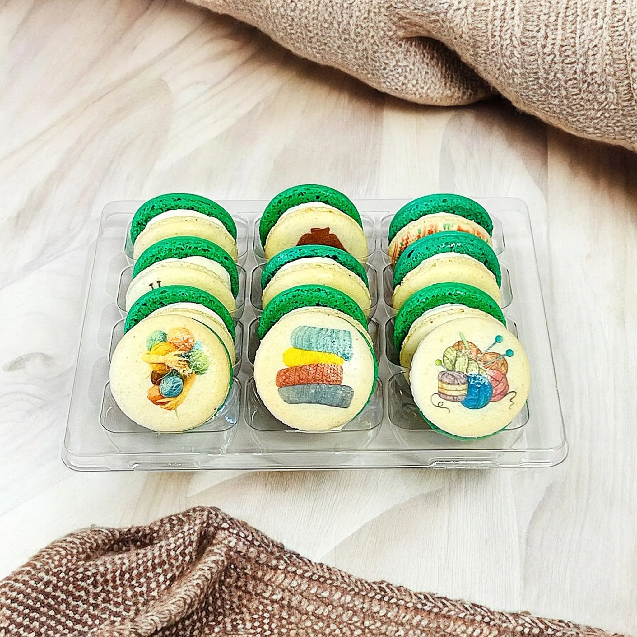 Cozy Knits Macaron Collection - Customizable Flavors