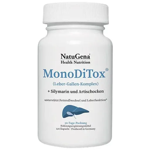 Dandelion, nettle, green tea, artichoke, turmeric, milk thistle extract, MONODITOX