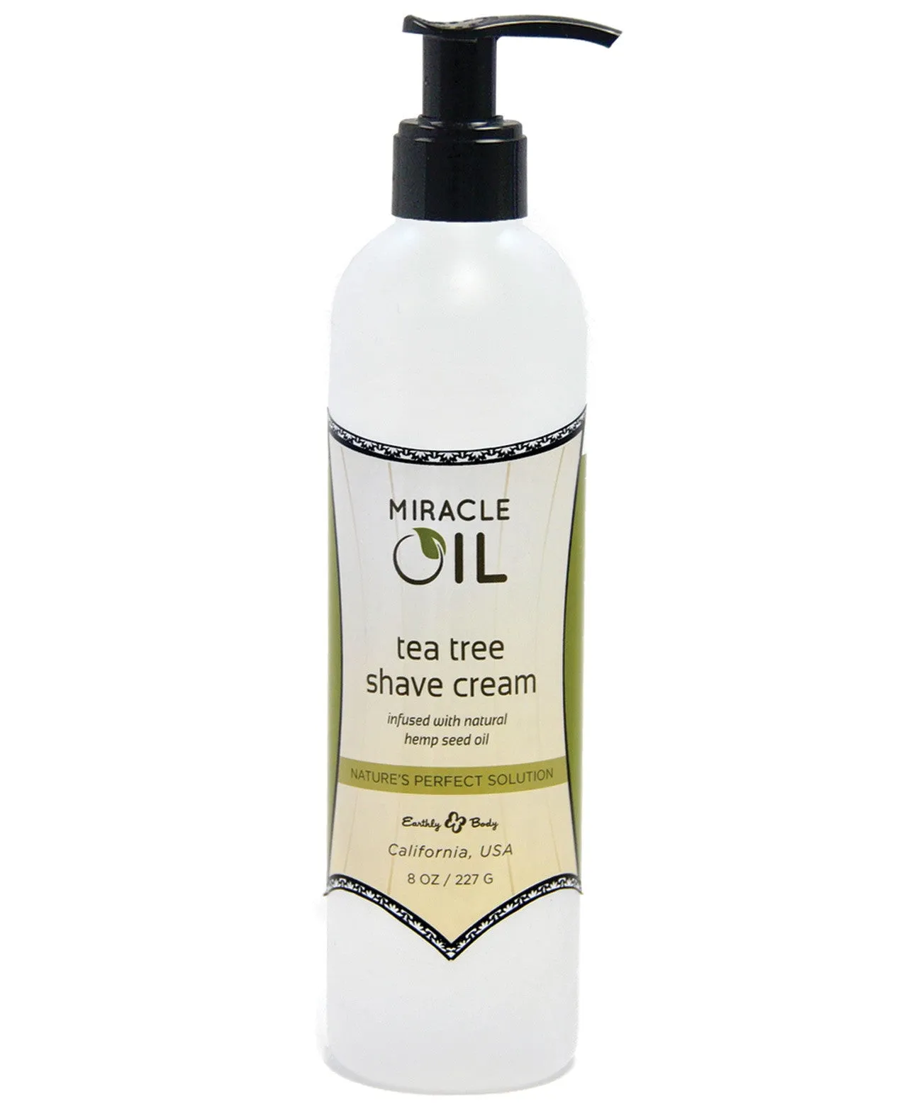 Earthly Body Miracle Oil Shave Cream - 8 oz Bottle