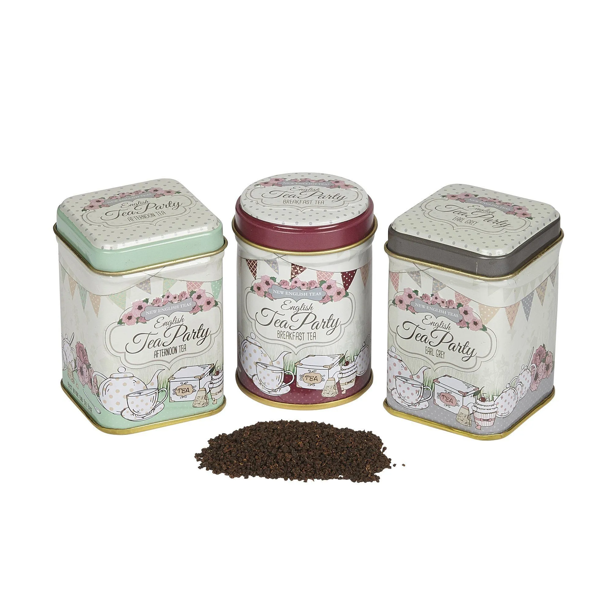 English Tea Party Mini Loose-Leaf Tea Tin Gift Pack