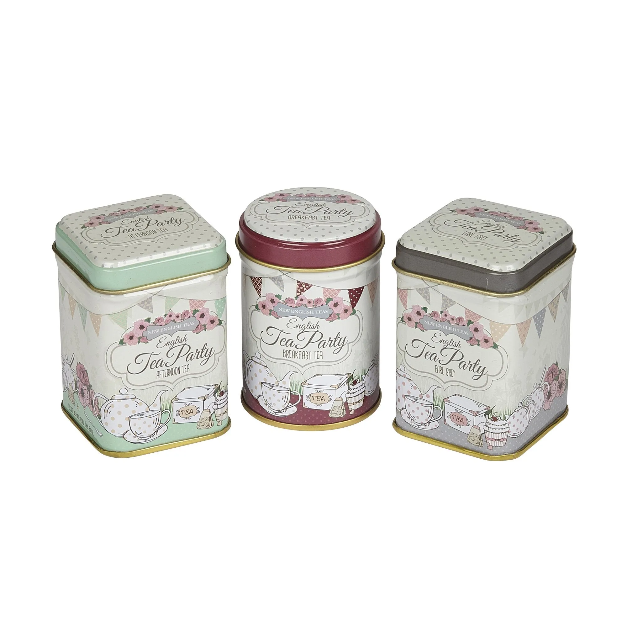 English Tea Party Mini Loose-Leaf Tea Tin Gift Pack