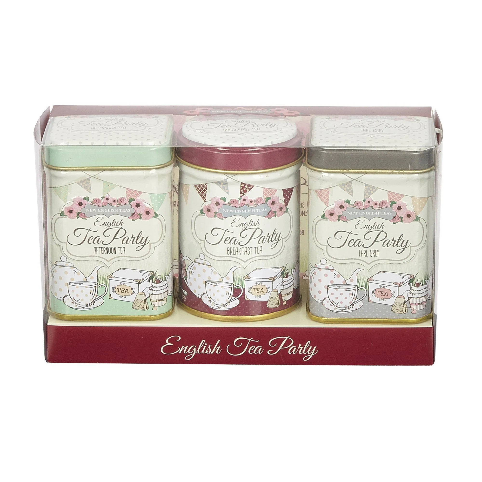 English Tea Party Mini Loose-Leaf Tea Tin Gift Pack