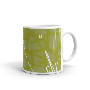 Flower Power Coffee Mug – Chartreuse