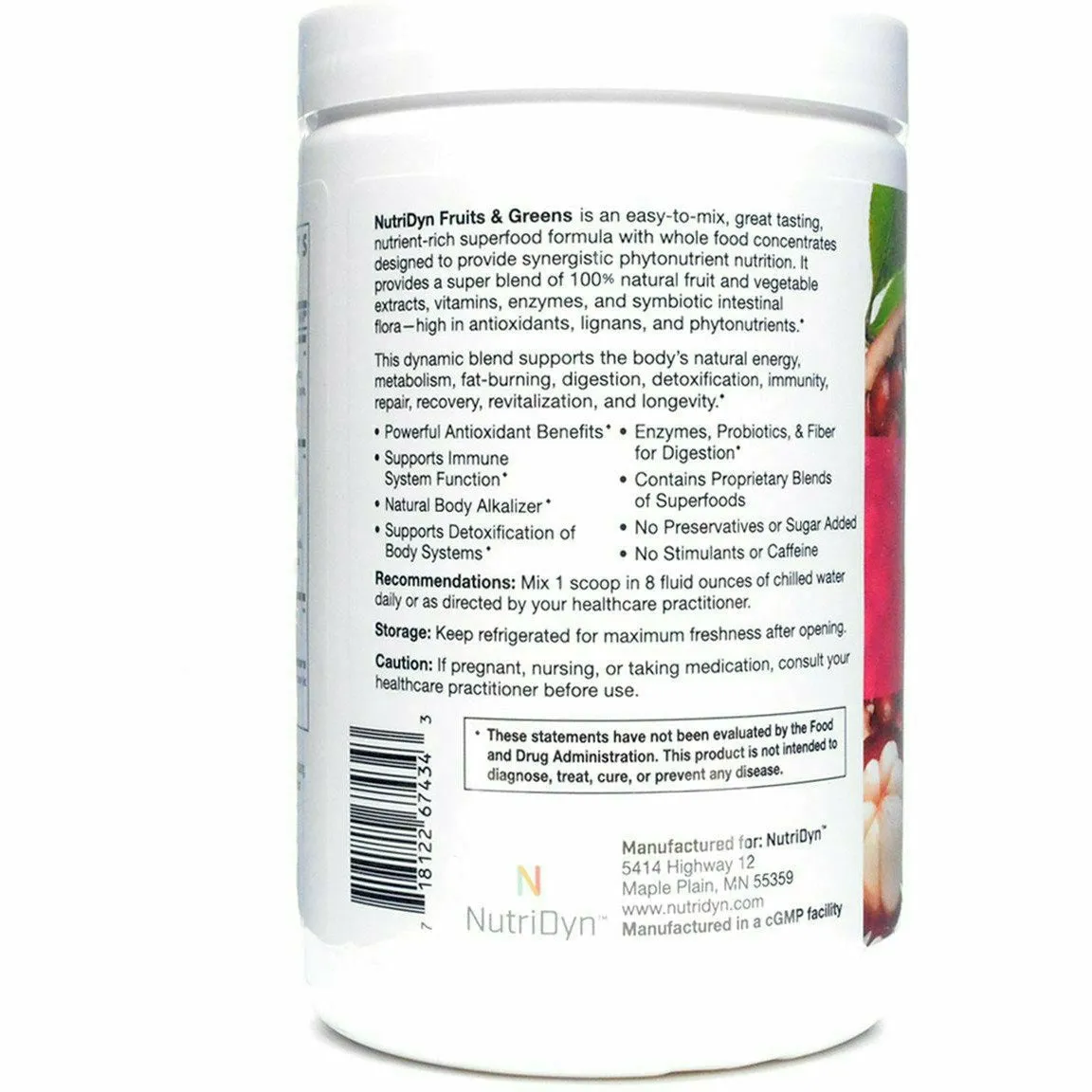 Fruits & Greens Strawberry Kiwi by Nutri-Dyn