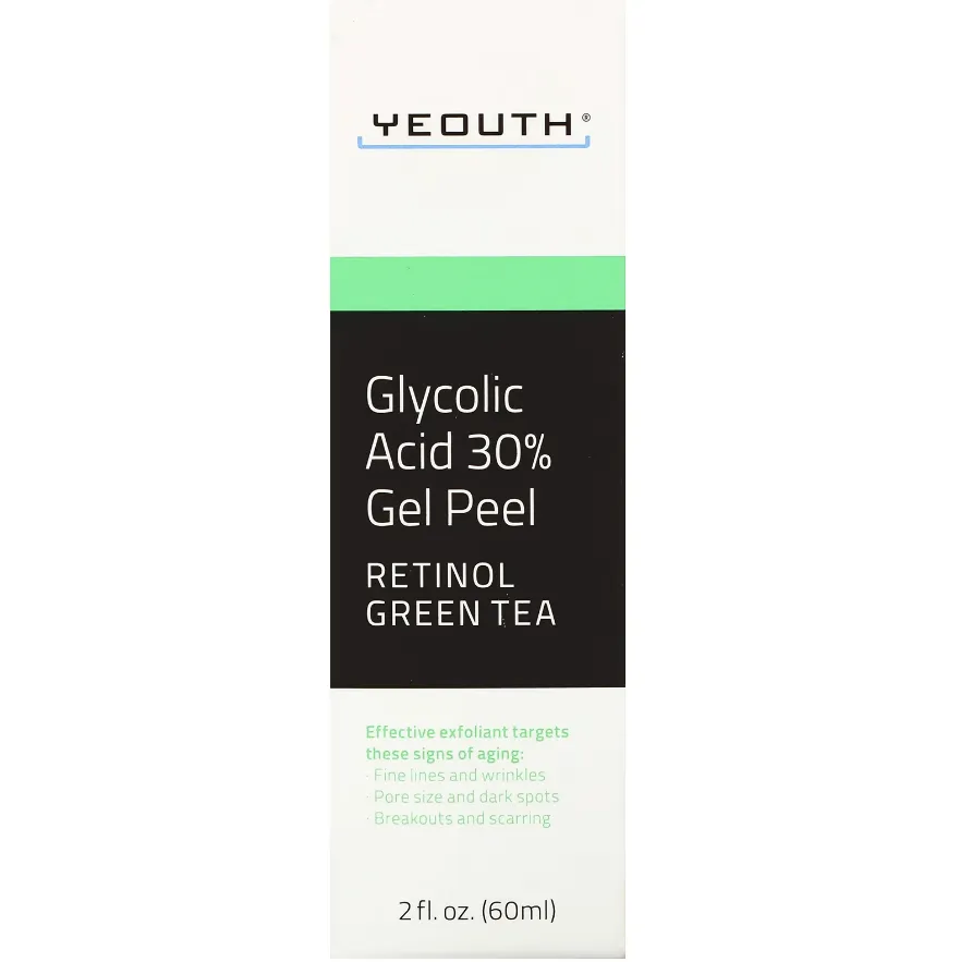 Gel peeling with 30% glycolic acid, retinol and green tea Yeouth Glycolic Acid 30% Gel Peel 60 ml