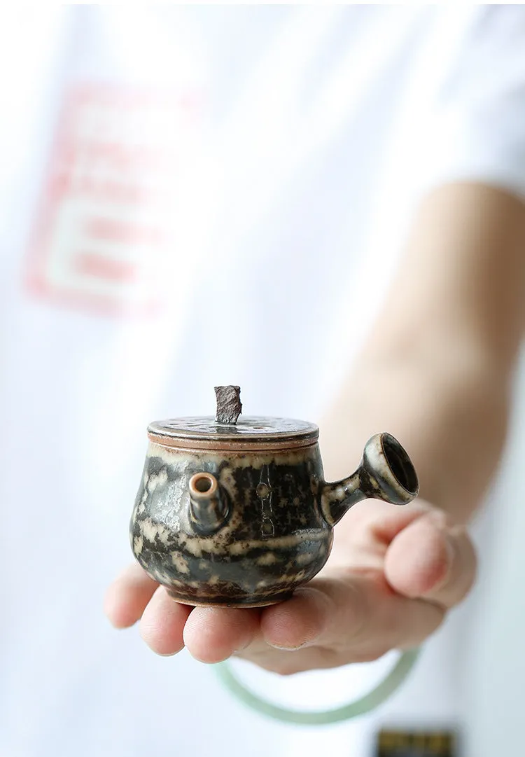 Gohobi Handmade Ceramic YiXing Clay Mini Teapot Ornament Tea pet