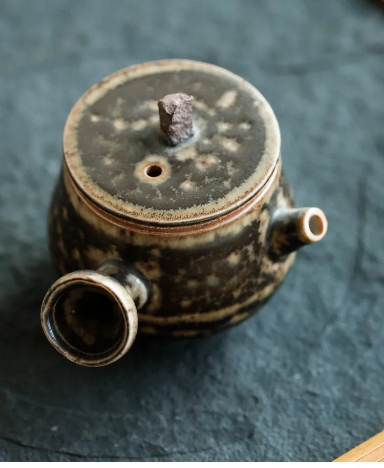 Gohobi Handmade Ceramic YiXing Clay Mini Teapot Ornament Tea pet