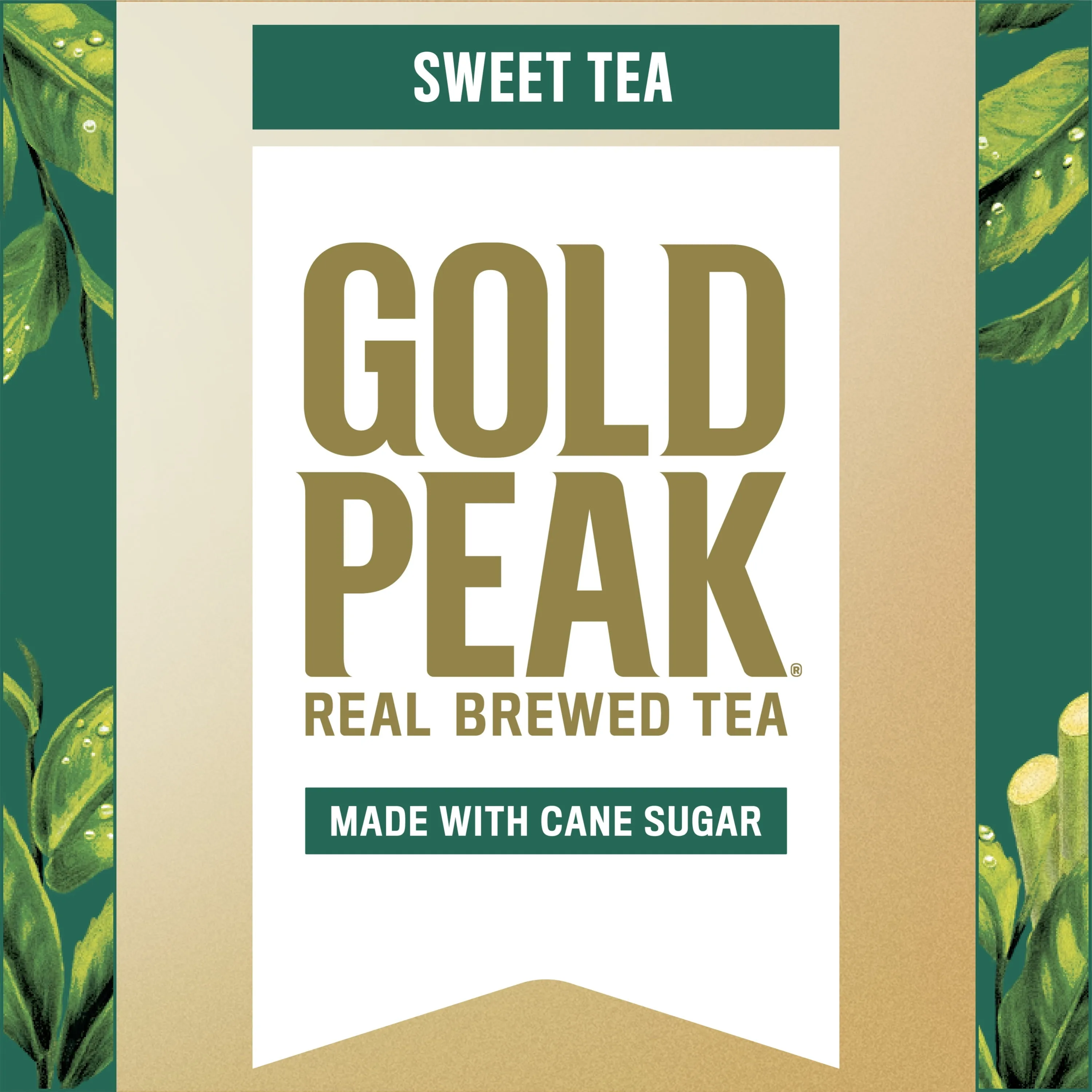 Gold Peak Real Brewed Tea Sweet Black Iced Tea Drink, 52 fl oz