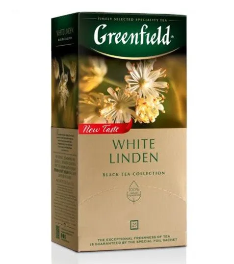 Greenfield Black and green tea  White Linden 37.5g (25 bags)