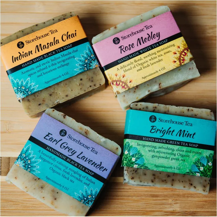 Hand-Made Tea Soaps (Set of 4)