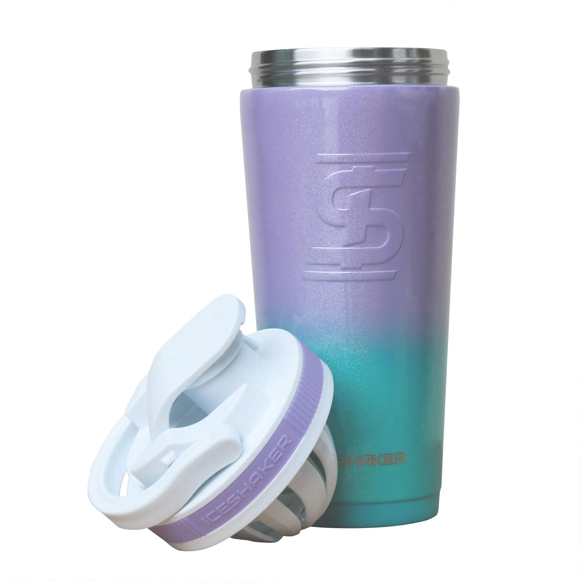 Ice Shaker Ombre Series 26oz Shaker Bottle - Mermaid