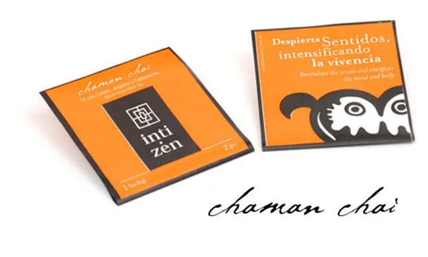 Inti Zen Chaman Chai Spiced Assam Black Tea - Cinnamon, Ginger, Cardamom (box of 15 tea bags)