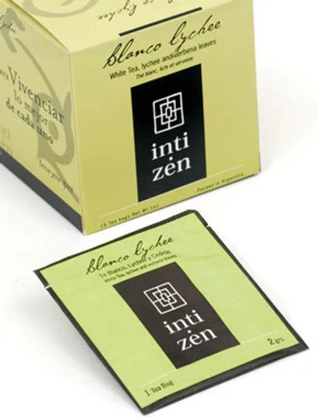 Inti Zen White Lychee - White Tea, Lychee & Lemon Verbena (box of 15 tea bags)