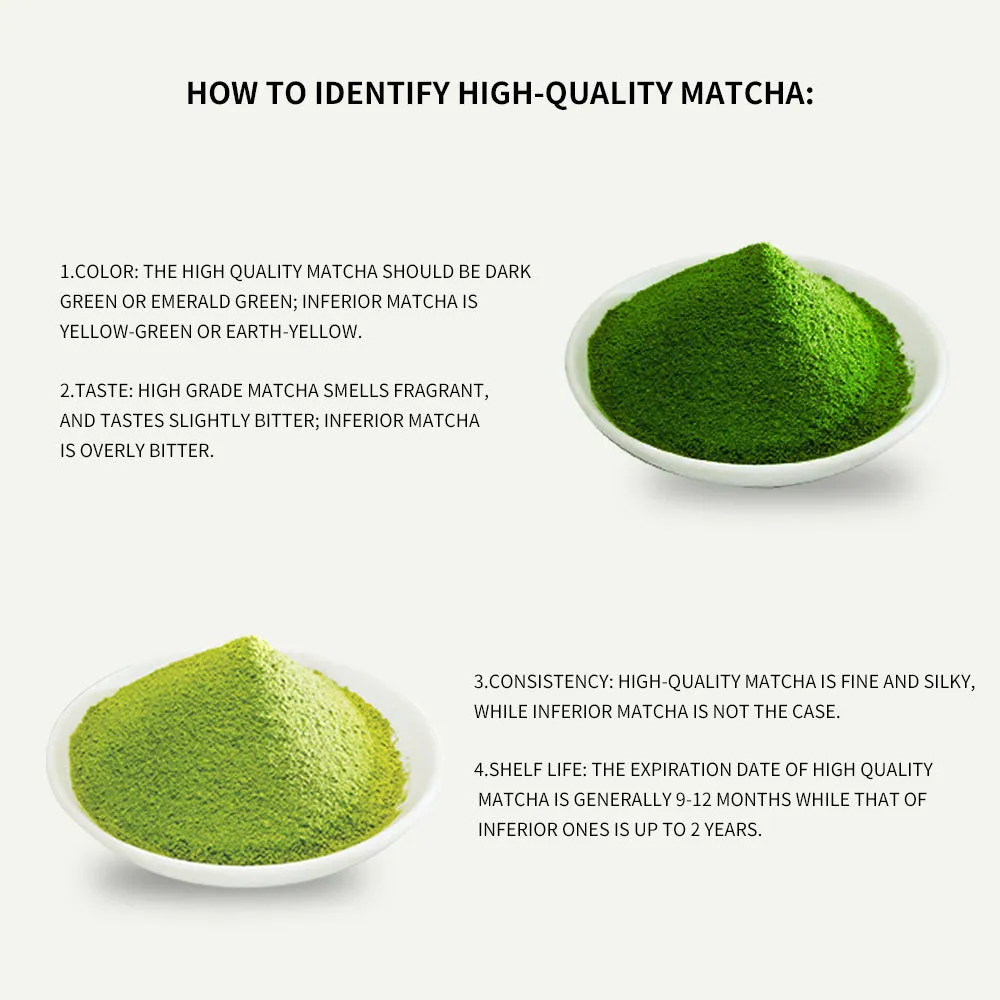 JQ Matcha Green Tea Powder 1.75 oz (50 grams) Classic Culinary Grade USDA Organic