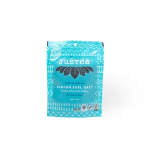 JusTea - Kenyan Earl Grey Stand-up Pouch - Fair-Trade Black Tea