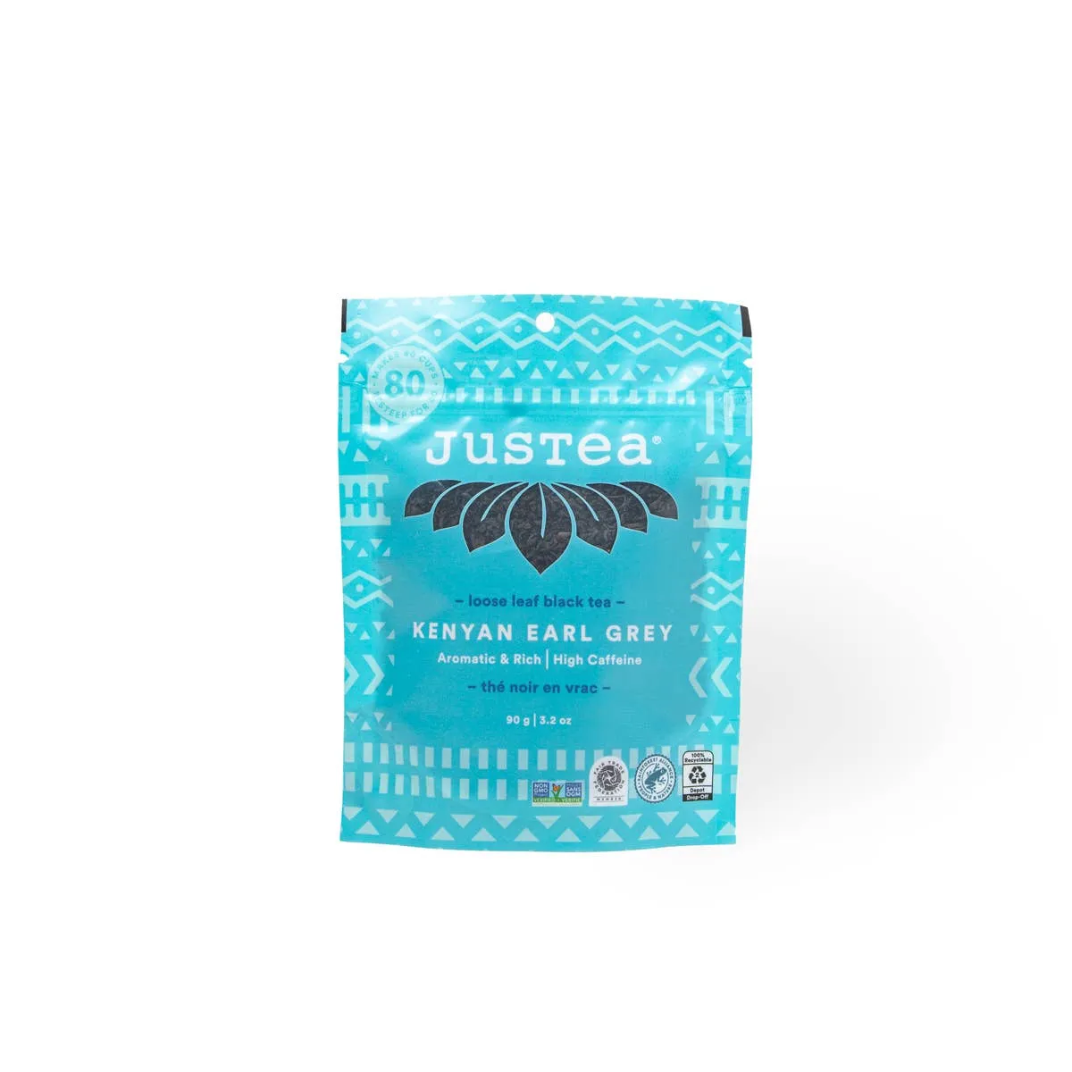 JusTea - Kenyan Earl Grey Stand-up Pouch - Fair-Trade Black Tea