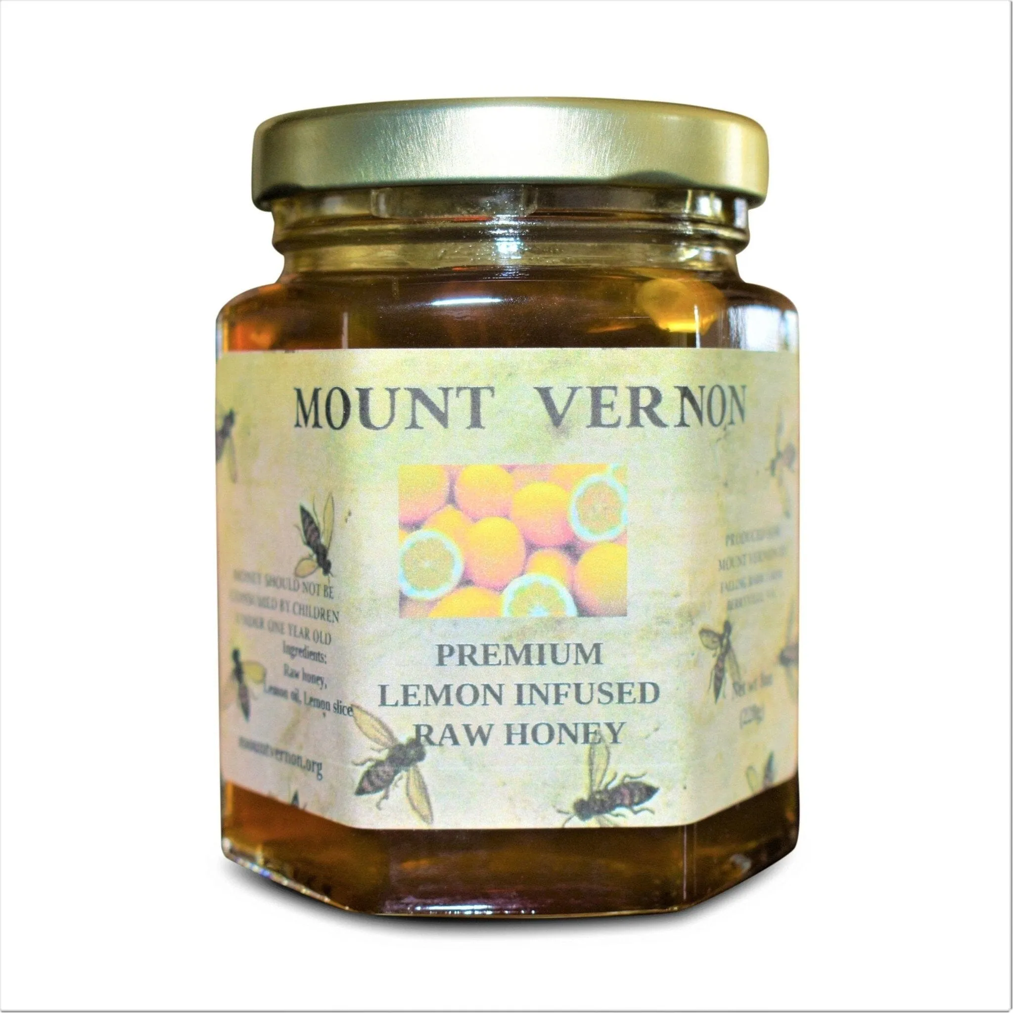 Lemon Infused Raw Honey