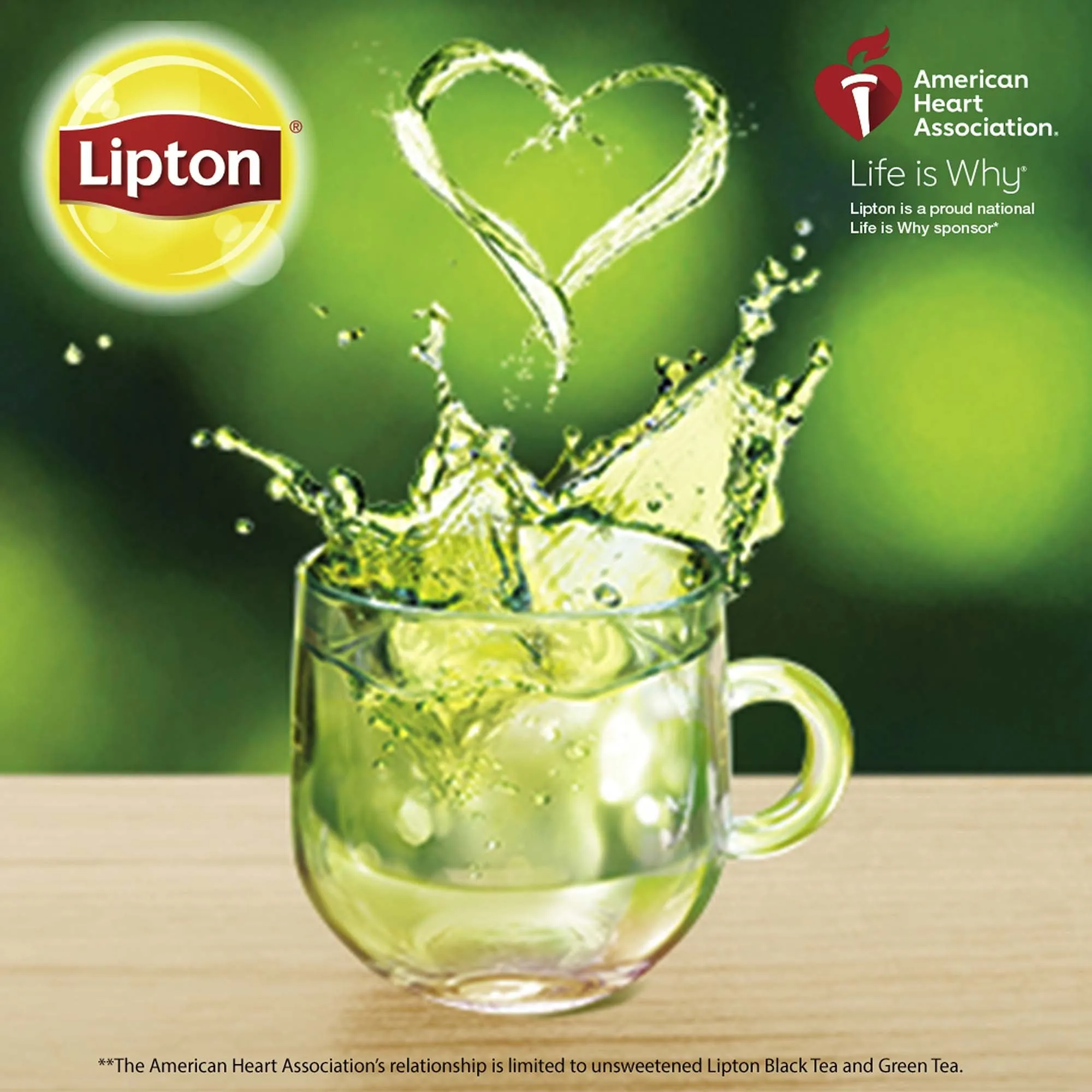 Lipton Green Tea, Lemon Ginseng, Can Help Support a Healthy Heart, Tea Bags 20 Count Box