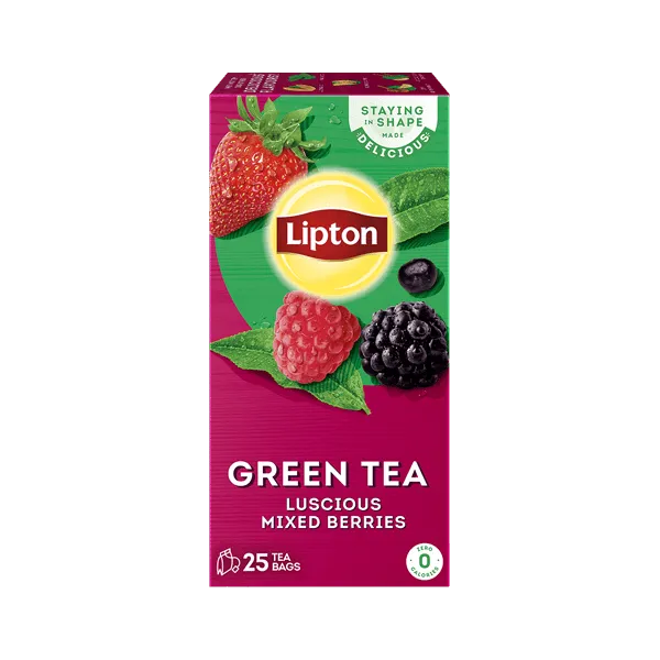 LIPTON GREEN TEA MIXED BERRIES 25 TEA BAGS