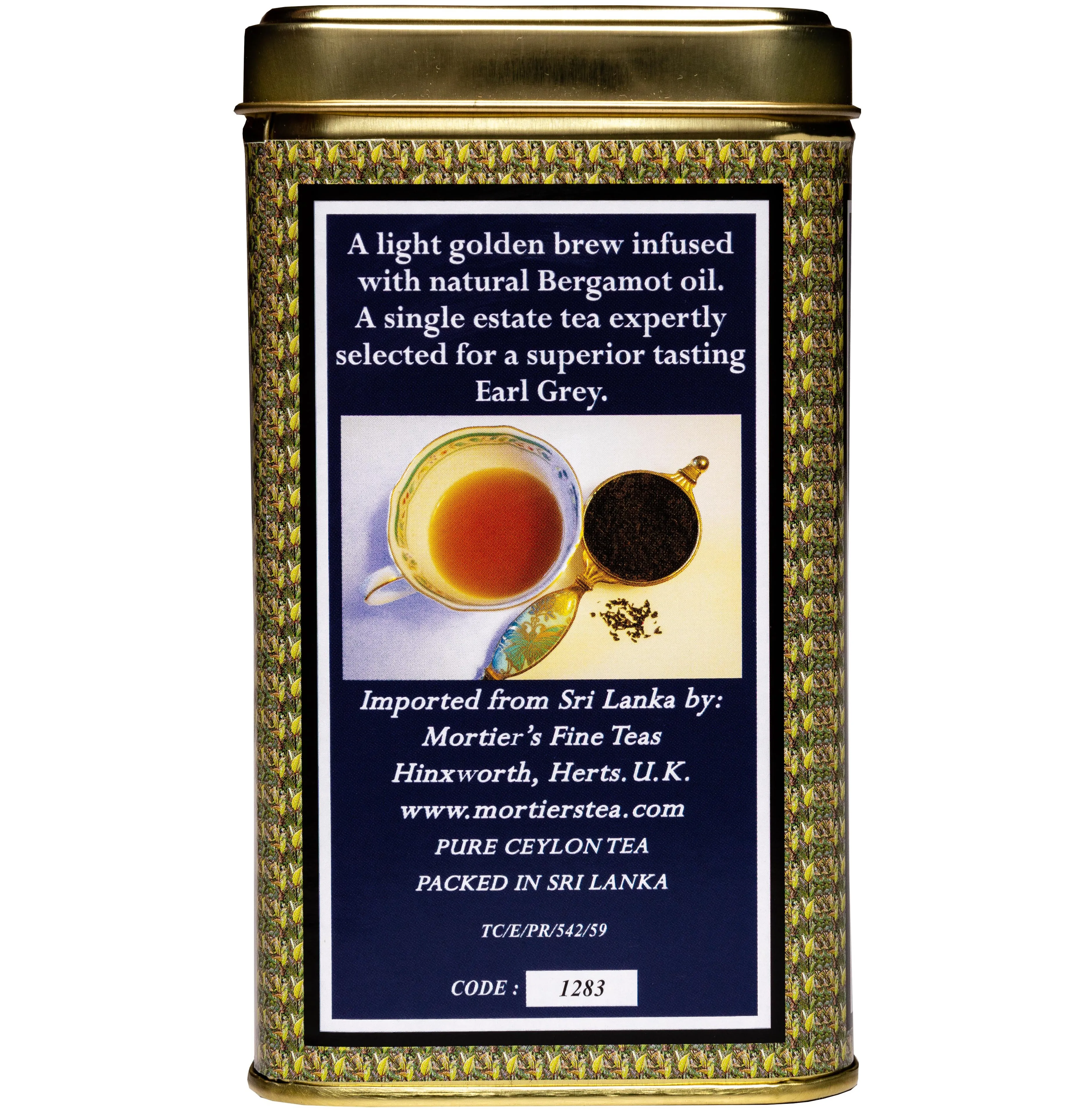 LOOSE LEAF EARL GREY (FBOP) WITH NATURAL BERGAMOT  - 'Short Best before date August 2024'