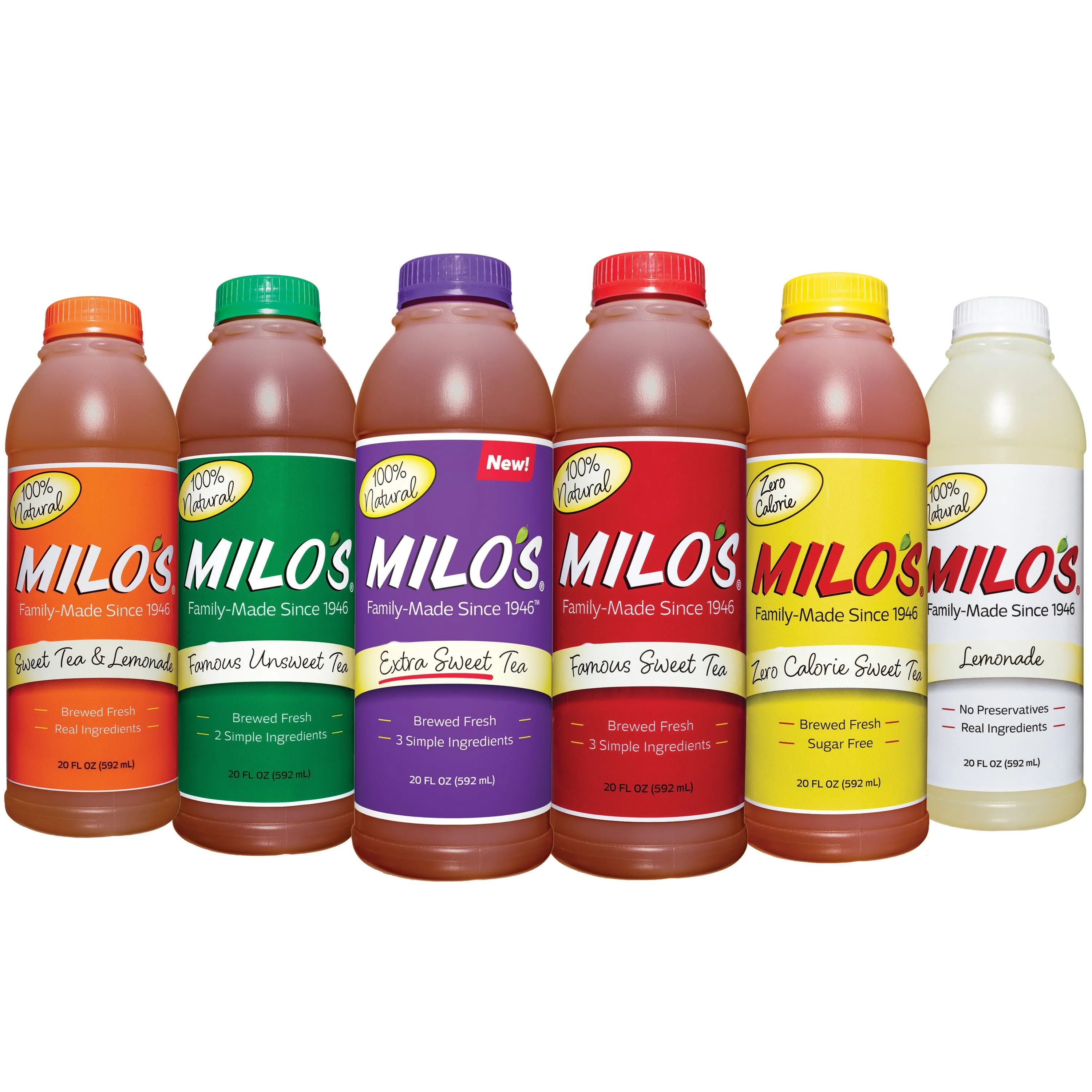 Milo’s Famous Sweet Tea, 100% Natural, 20 Fl. Oz. Bottle