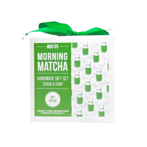 Morning Matcha Scrub & Soap Gift Set