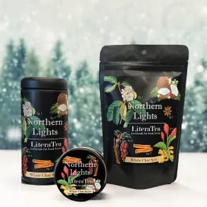 Northern Lights White Chai Spice Tea Blend. Lemongrass l Coconut l Peppercorn l Cardamom