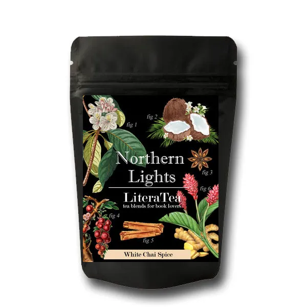 Northern Lights White Chai Spice Tea Blend. Lemongrass l Coconut l Peppercorn l Cardamom