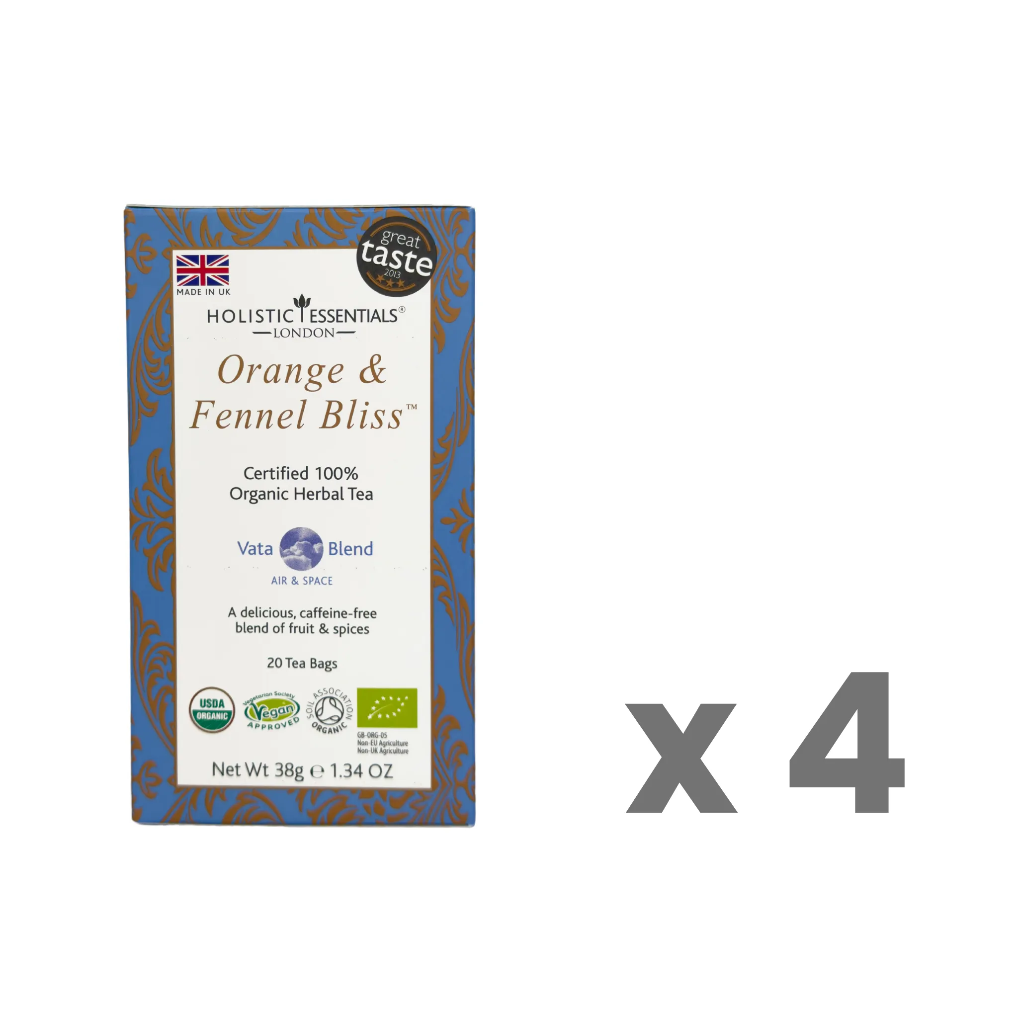 Orange & Fennel Bliss™ - Organic Herbal Tea - Vata Blend